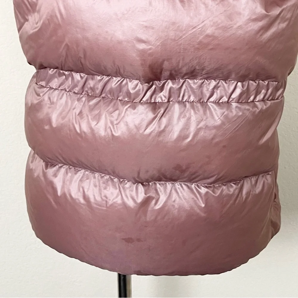 Athleta Lofty Down Puffer Vest Dogwood Mauve Hooded‎ - Picture 13 of 16